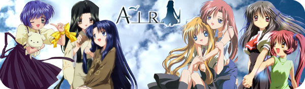 air, banner, blonde_hair, blue_eyes, japanese_clothes, kamio_haruko, kamio_misuzu, kannabi_no_mikoto