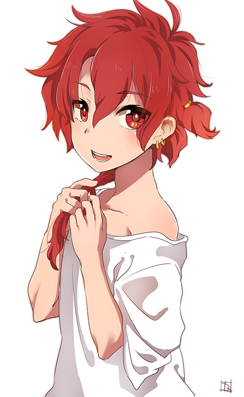 1boy, alexander_(fate/grand_order), blush, braid, earrings, fate/grand_order, fate_(series), jewelry