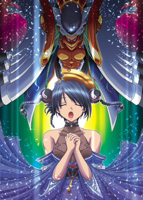 ar_tonelico, ar_tonelico_i, armor, black_hair, braid, closed_eyes, gust, hair_ornament
