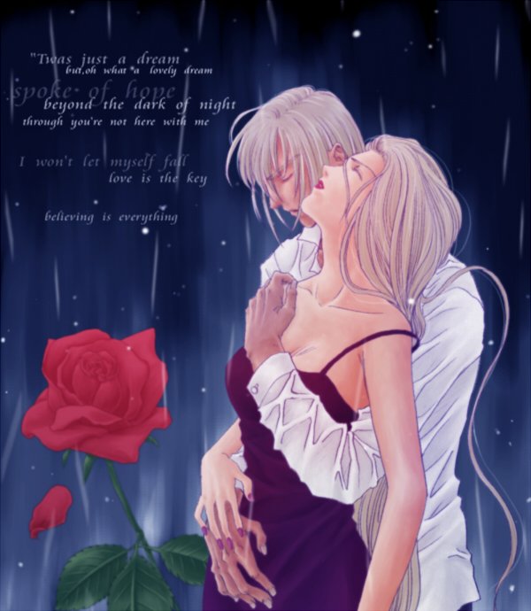 1girl, barbariccia, blonde_hair, cain_highwind, closed_eyes, couple, dress, final_fantasy