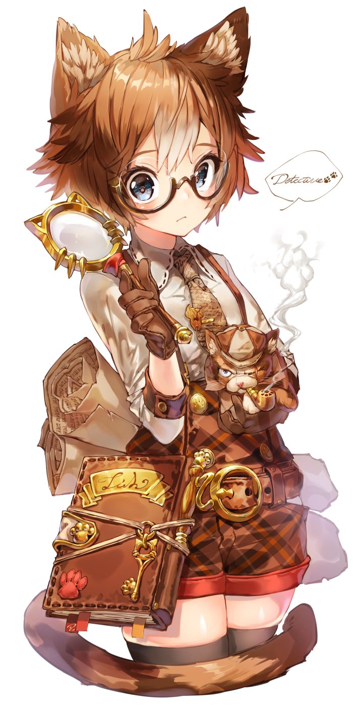 1boy, 1girl, :<, animal, animal_ears, bangs, belt_buckle, black_legwear