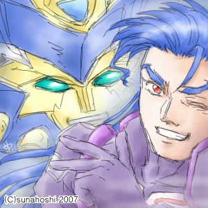 blue_hair, gloves, grungust, grungust_ichishiki, irm_kazahara, irmgult_kazahara, lowres, male