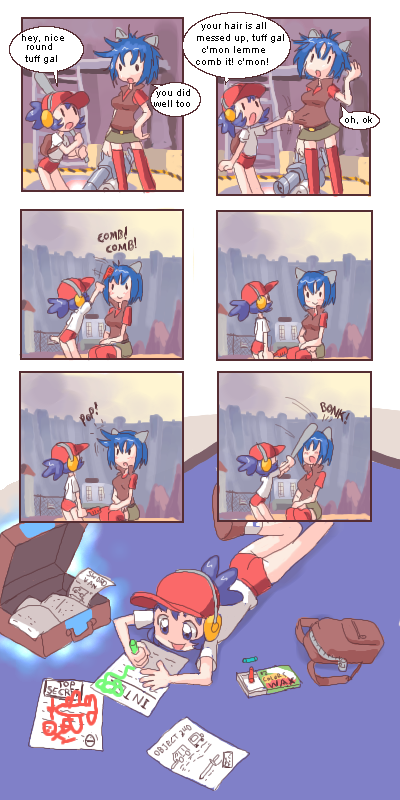 4chan, baseball_bat, bonk, buruma, captain, comic, drawing, genderswap