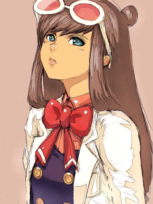 brown_hair, gyakuten_saiban, houdzuki_akane, houzuki_akane, humio, long_hair, sunglasses