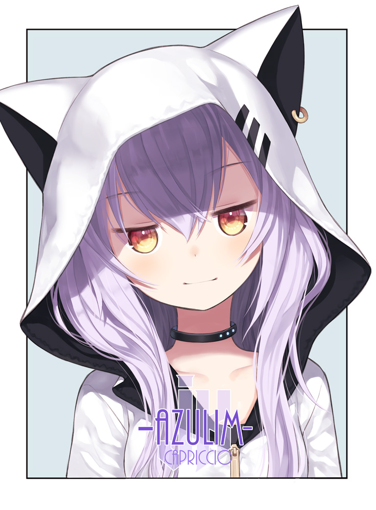 1girl, animal_hood, artist_name, azuma_lim, azuma_lim_channel, capriccio, character_name, closed_mouth