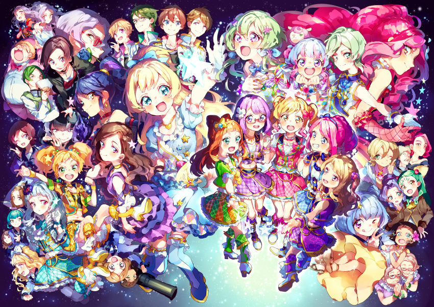 6+boys, 6+girls, absurdres, aikatsu!_(series), aikatsu_stars!, ashida_yuuri_(aikatsu!), blonde_hair, blue_eyes