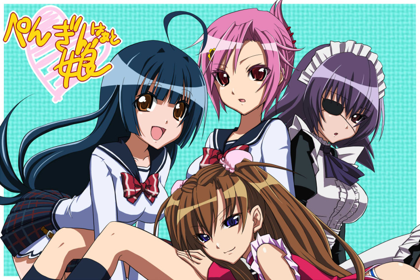 cha_chi, etorofu_kujira, kongou_no_maguro, nankyoku_sakura, penguin_musume, yuu_(derodero)