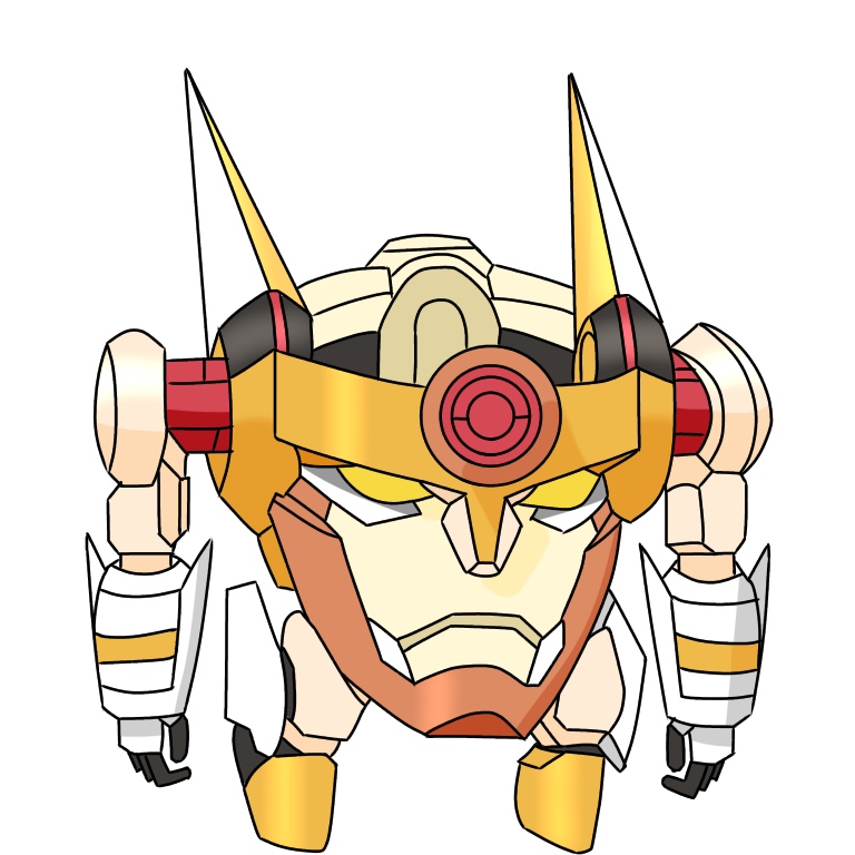 commentary_request, gdgdxd96, lagann, mecha, no_humans, senki_zesshou_symphogear, simple_background, solo