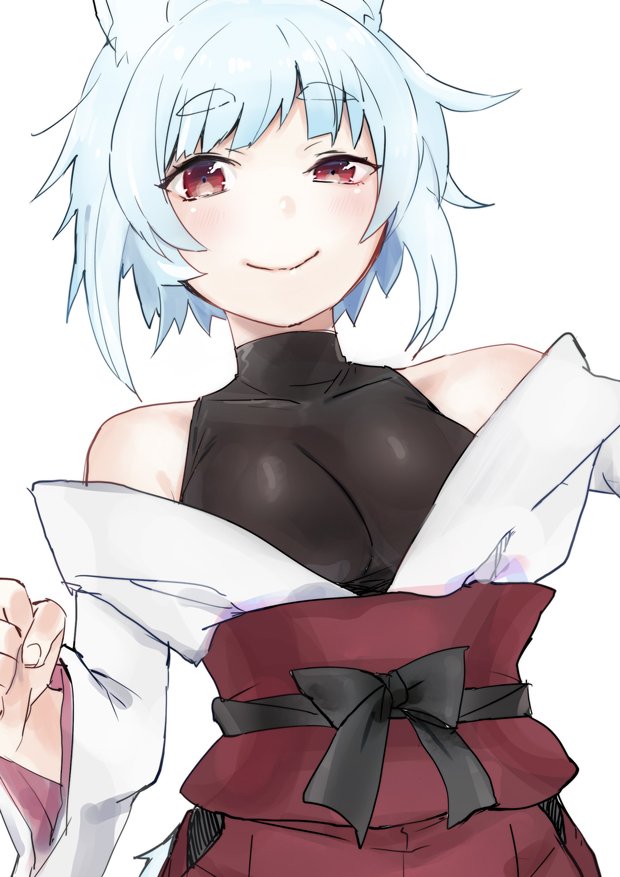 1girl, animal_ears, blue_hair, blush, bodysuit, character_request, copyright_request, eyebrows_visible_through_hair