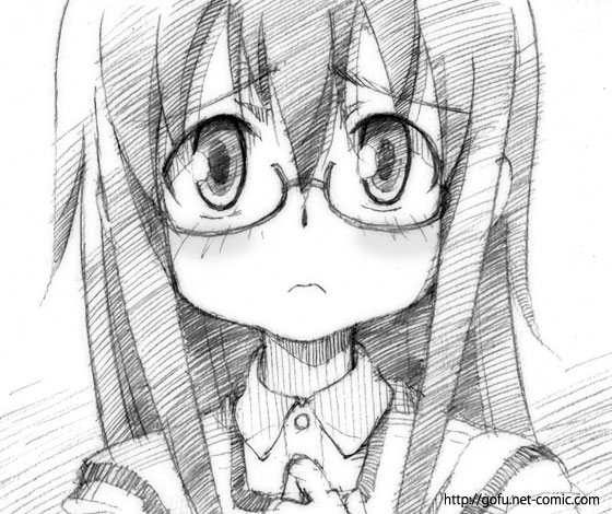 hidaka_megumi, kyou_no_go_no_ni, monochrome, sketch, traditional_media