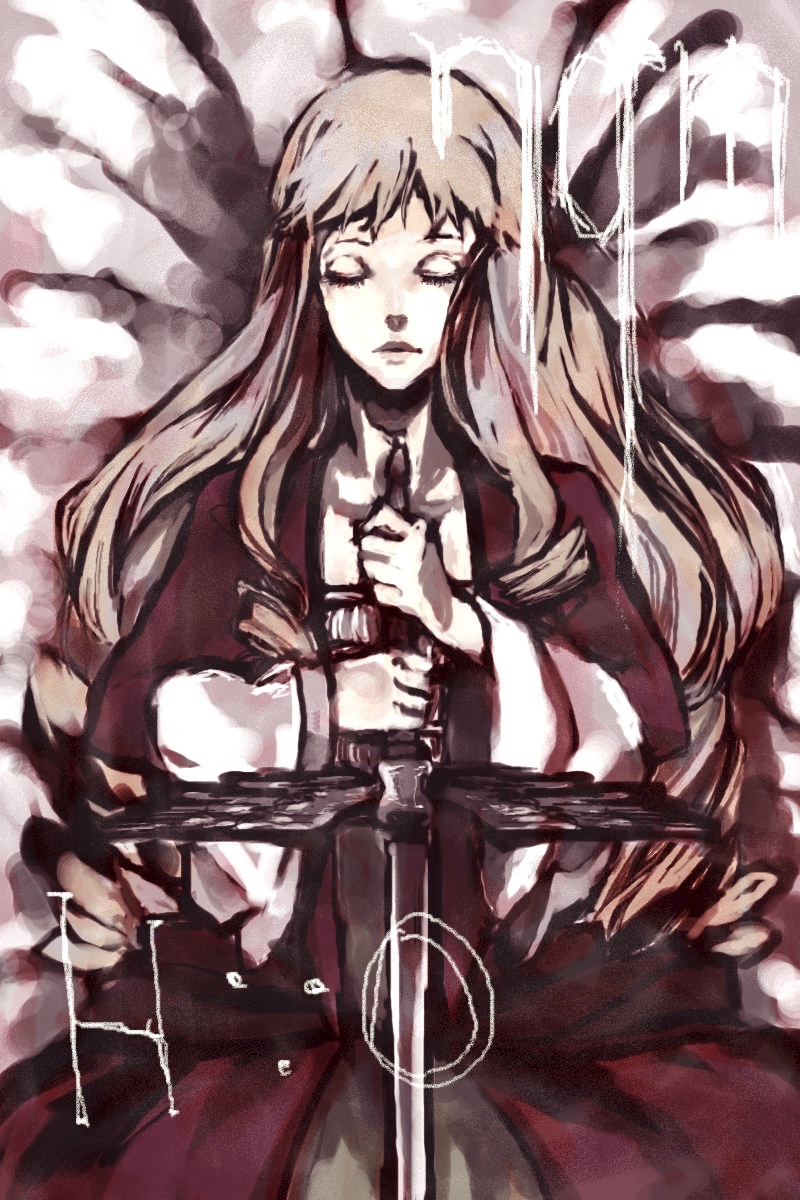 closed_eyes, highres, ichinin, le_chevalier_d'eon, le_chevalier_d'eon, lia_de_beaumont, sky0211, sword