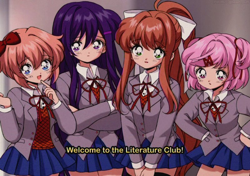 4girls, 90s, :d, :o, artist_name, bangs, black_legwear, blazer