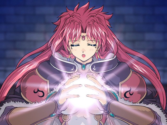 caroll, caroll_(brave_soul), caroll_kirkland, circlet, closed_eyes, earrings, fur, game_cg