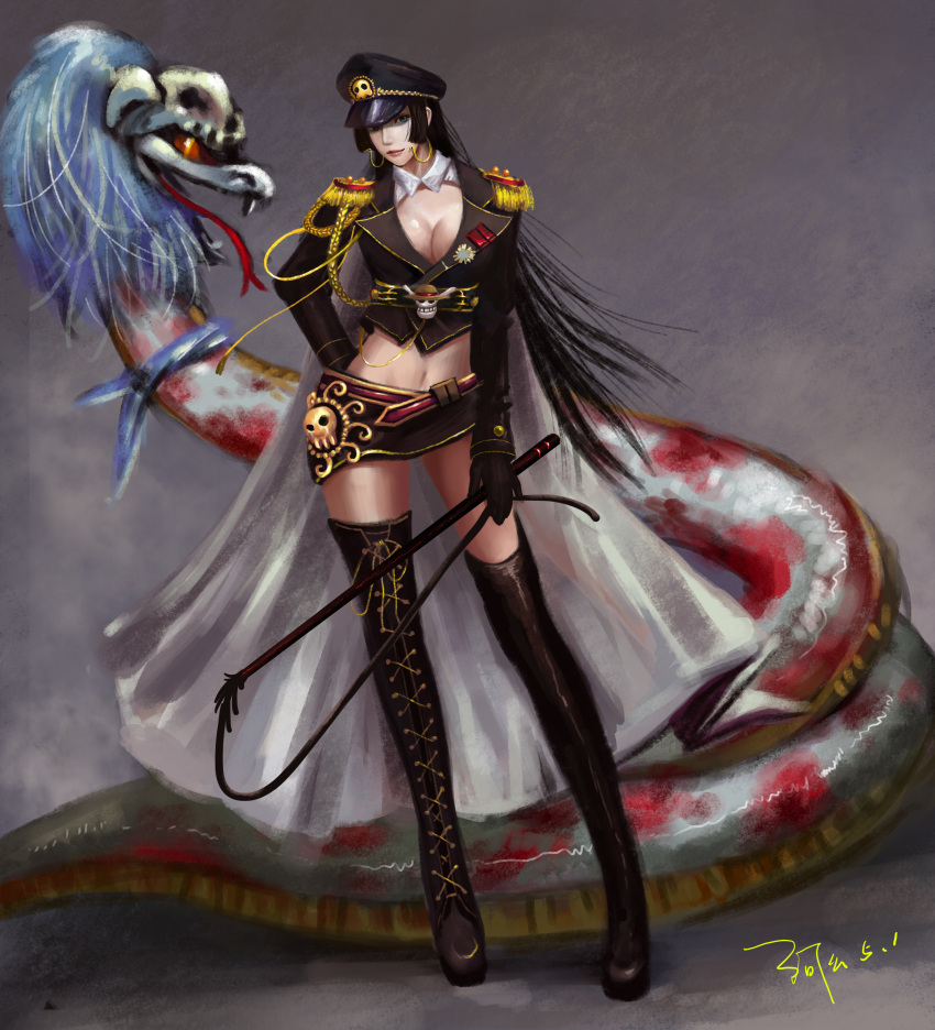 1014734693, 1girl, absurdres, alternate_costume, animal, badge, belt, black_gloves