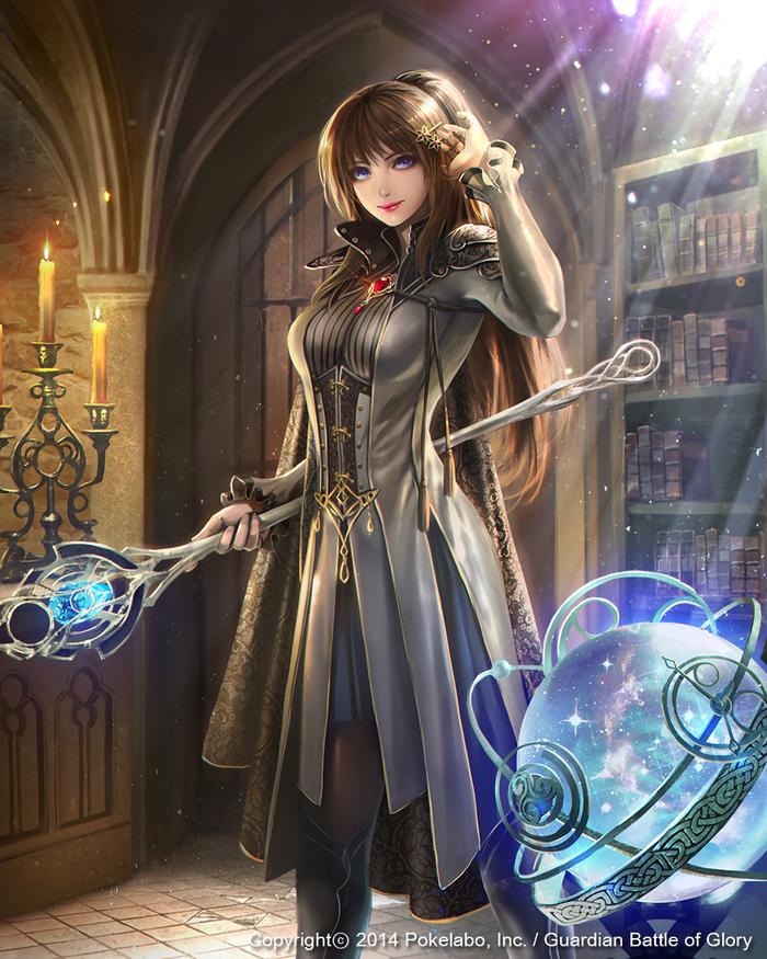 1girl, adjusting_hair, astrolabe, axial, black_legwear, blue_eyes, bookshelf, breasts