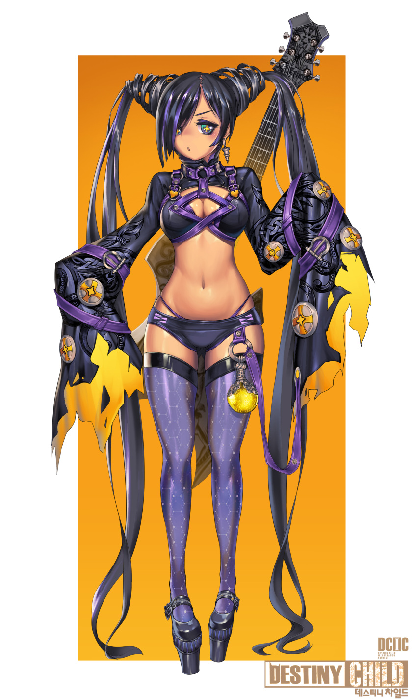 1girl, absurdres, b-anma, black_footwear, black_hair, blush, breasts, character_request