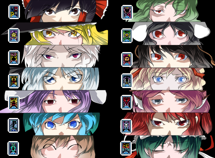 alice_margatroid, animal_ears, black_hair, blonde_hair, blue_eyes, blue_hair, bow, brown_hair