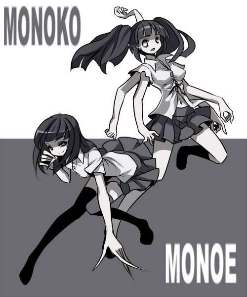 black_hair, breasts, commentary, extra_arms, joey_(lilinjunyi), long_hair, monoe, monoko