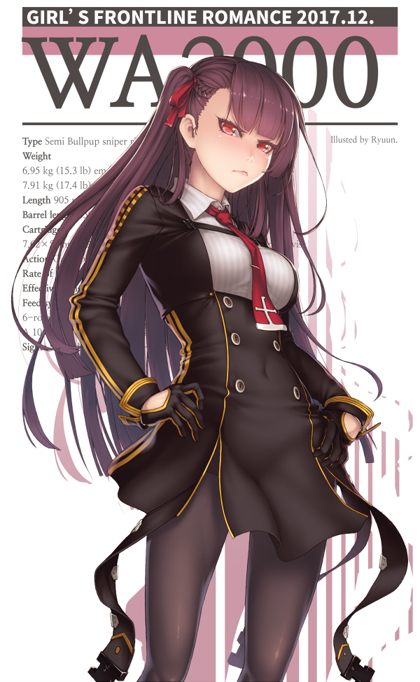 1girl, artist_name, bangs, black_legwear, blunt_bangs, blush, braid, breasts