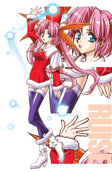 louise_fallsmyer, pink_hair, taka_masahiro, thighhighs