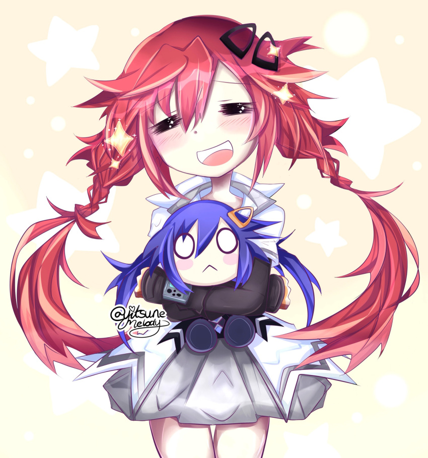 ankokuboshi_kurome, black_hairclip, blue_hair, blush, hair_ornament, hairclip, happy, highres