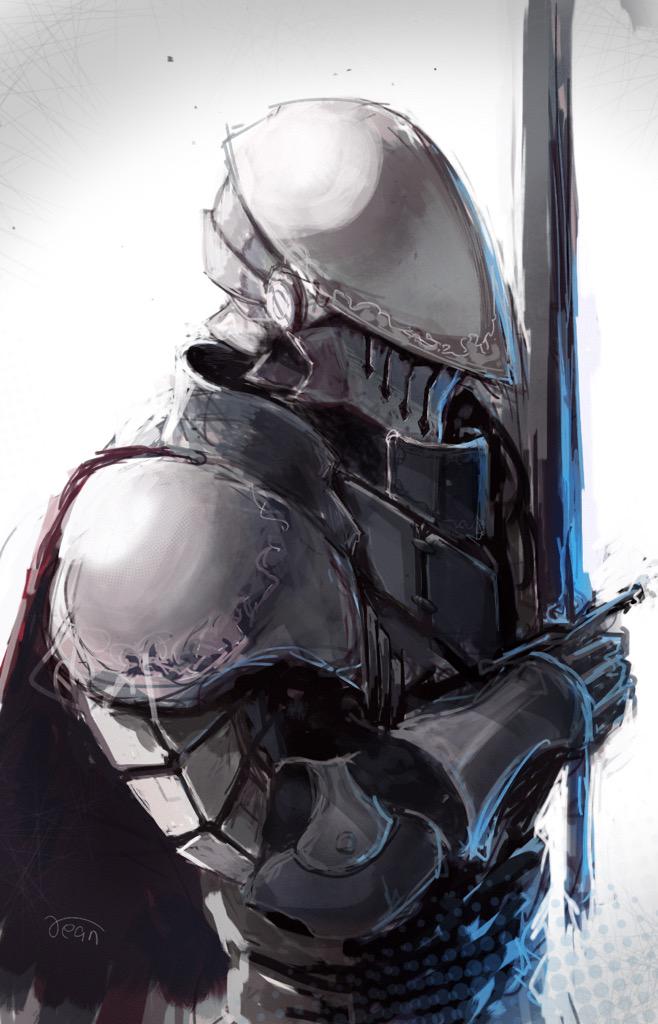 1other, ambiguous_gender, armor, cape, commentary_request, full_armor, gauntlets, helm