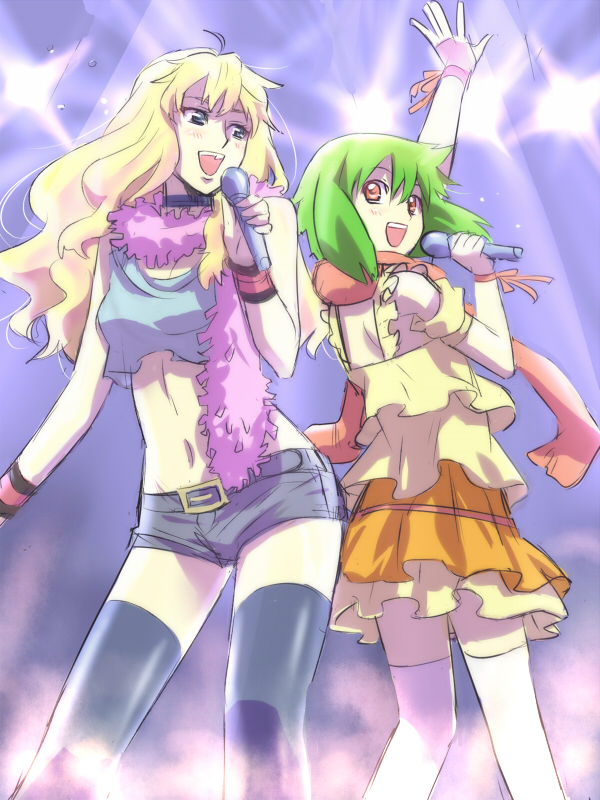 blue_eyes, dress, earrings, green_hair, hikiyama_towa, jewelry, long_hair, macross