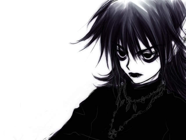 black_hair, eyeshadow, houshin_engi, male, monochrome, outenkun, piercing, waka_(pixiv118034)