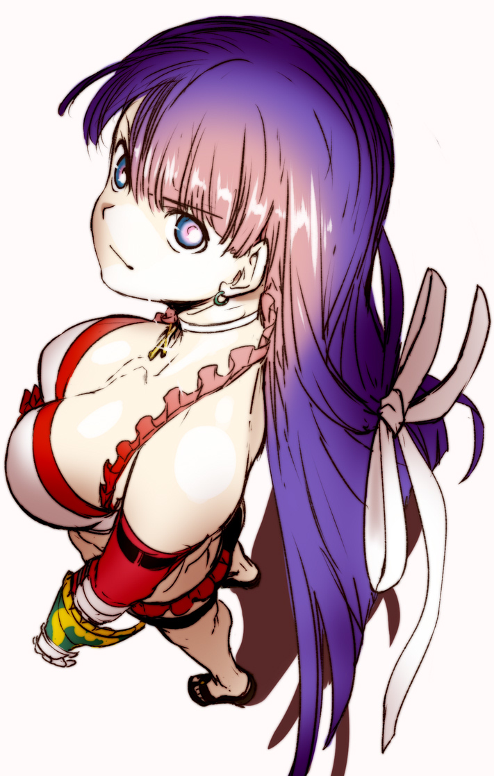 >:), 1girl, aoba_(smartbeat), arm_guards, bandage, bandaged_arm, bangs, bikini