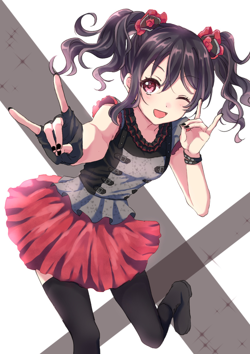 1girl, black_hair, commentary_request, highres, love_live!, love_live!_school_idol_project, nanami_(nnsk_nnm), nico_nico_nii