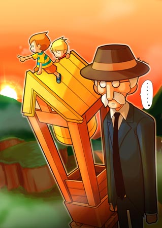 brown_hair, claus, facial_hair, formal, glasses, hat, leder, lowres