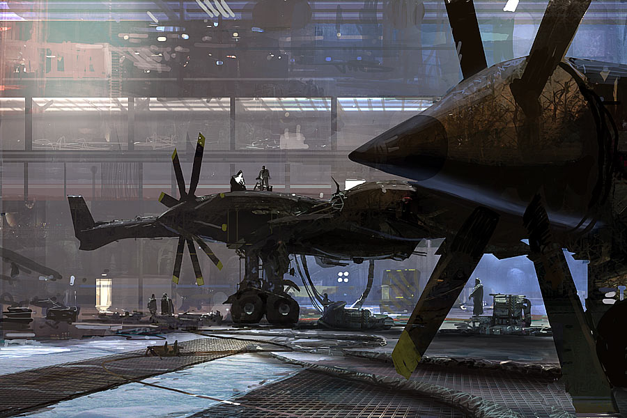 aircraft, airplane, contra-rotating_propellers, grating, hangar, hose, landing_gear, military_base, original, propeller, tagme, turret, welding, zhouzhan415