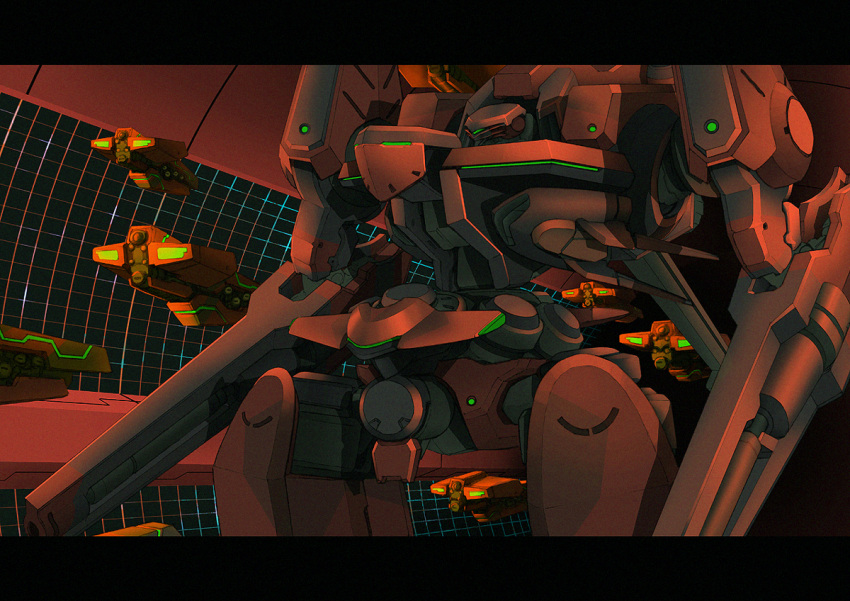 armored_core, armored_core:_nexus, ballpoint_pen_(medium), character_request, indoors, jnev84, letterboxed, mecha