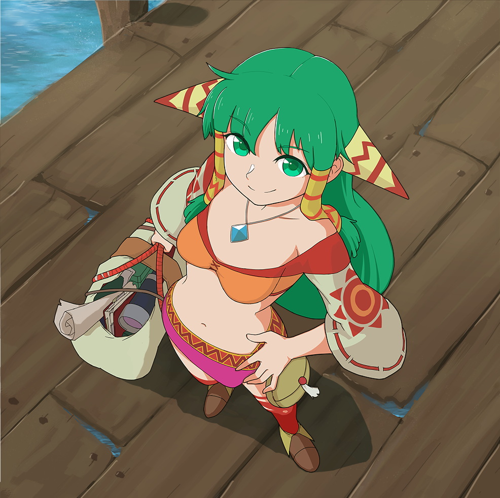 1girl, anime_coloring, aqua_eyes, aqua_hair, bag, book, brown_footwear, closed_mouth