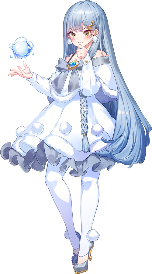 1girl, artist_request, blue_dress, blue_footwear, blue_hair, braid, dress, earrings