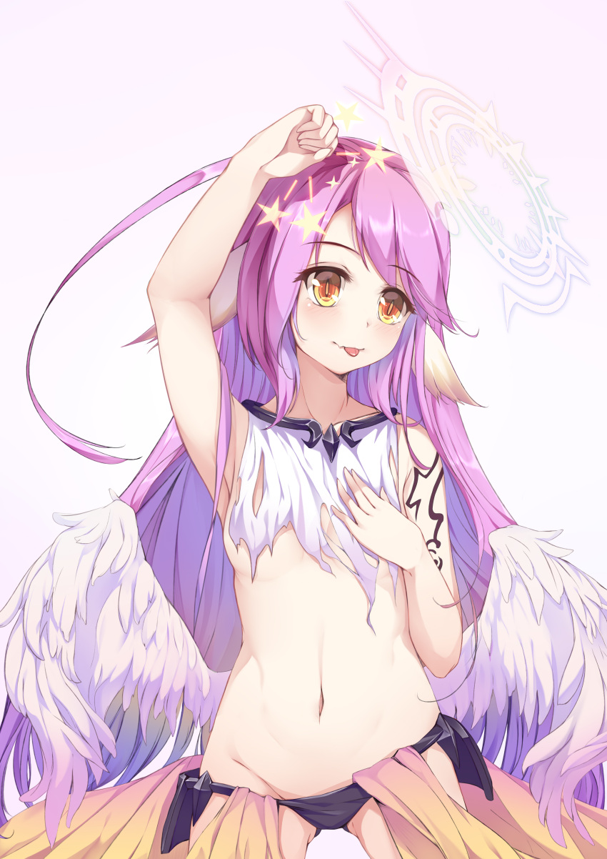 1girl, :p, absurdres, age_regression, bare_shoulders, blush, breasts, c_(pixiv3064042)
