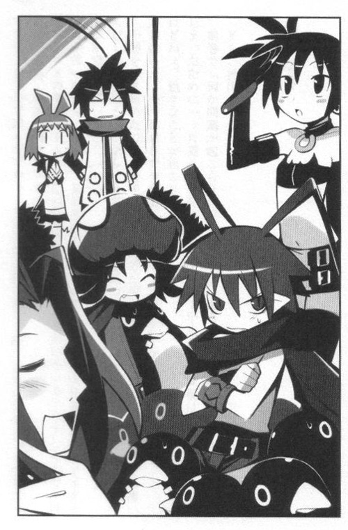 ash, diagaea, disgaea, etna, laharl, marona, mid-boss, mid-boss_(disgaea)