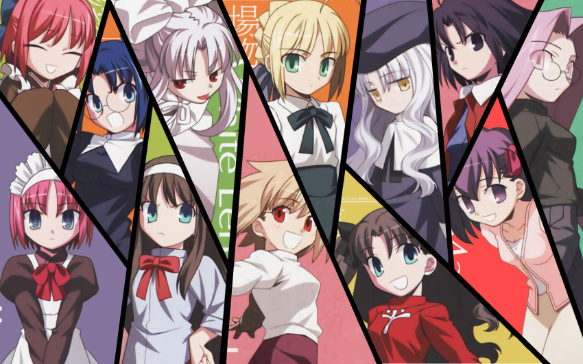 arcueid_brunestud, caren_ortensia, ciel, crossover, fate/hollow_ataraxia, fate/stay_night, fate_(series), highres