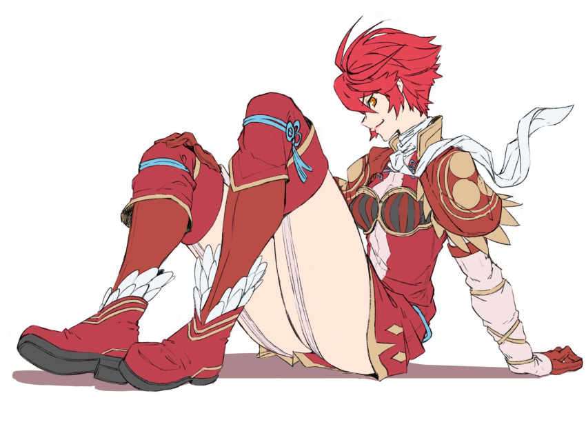 1girl, armor, breasts, brown_eyes, chest_armor, fire_emblem, fire_emblem_if, garter_straps