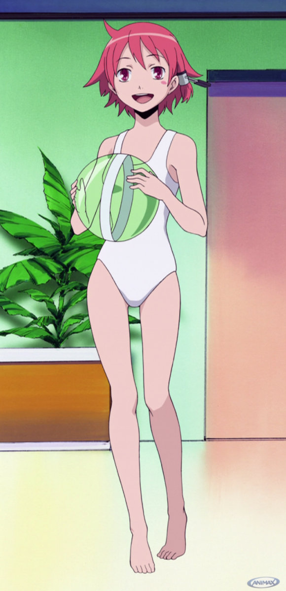 barefoot, cap, feet, highres, kamisama_kazoku, kamiyama_tenko, one-piece, one-piece_swimsuit