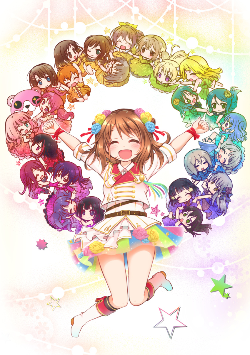 +_+, 6+girls, :d, :o, ;3, ;d, =_=, \o/