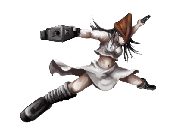 genderswap, gun, pyramid_head, silent_hill, silent_hill_2, too_tatsu