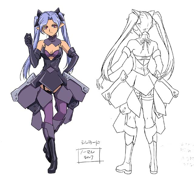 personification, production_art, sentou_yousei_shoujo_tasukete_mave-chan, sylphid, twintails
