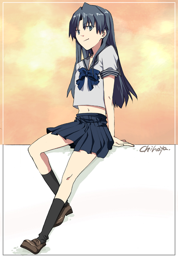 kisaragi_chihaya, orito, school_uniform, serafuku