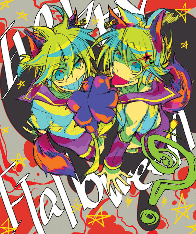 jam3, kagamine_len, kagamine_rin, siblings, twins, vocaloid