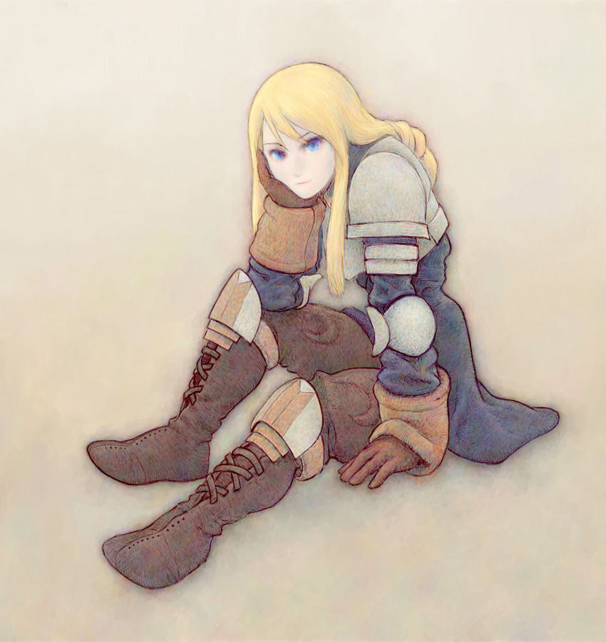 asame_shinbun, blonde_hair, blue_eyes, final_fantasy, final_fantasy_tactics, josui, solo