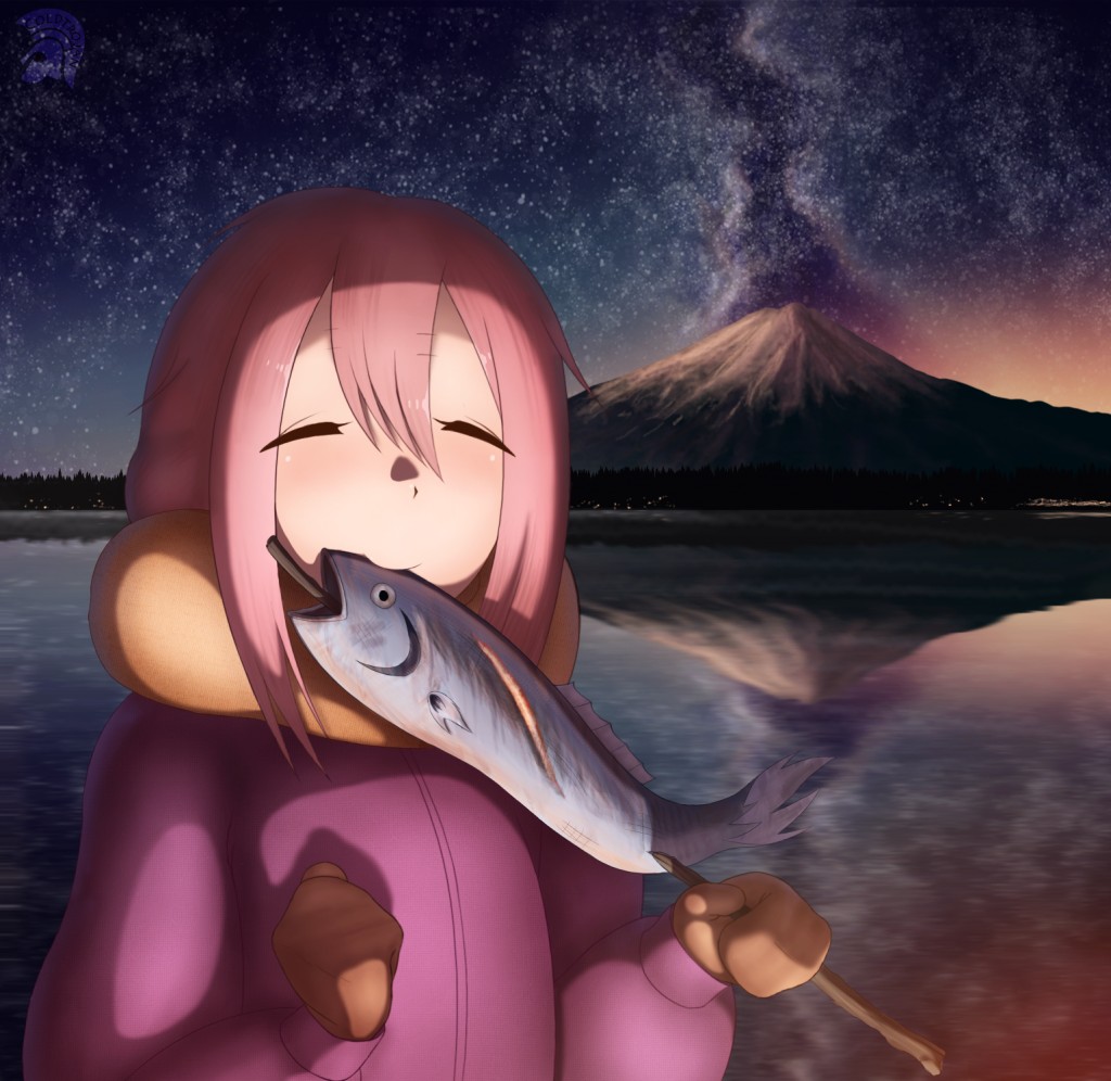 1girl, bangs, blush, brown_gloves, c:, closed_eyes, closed_mouth, coldtrojan