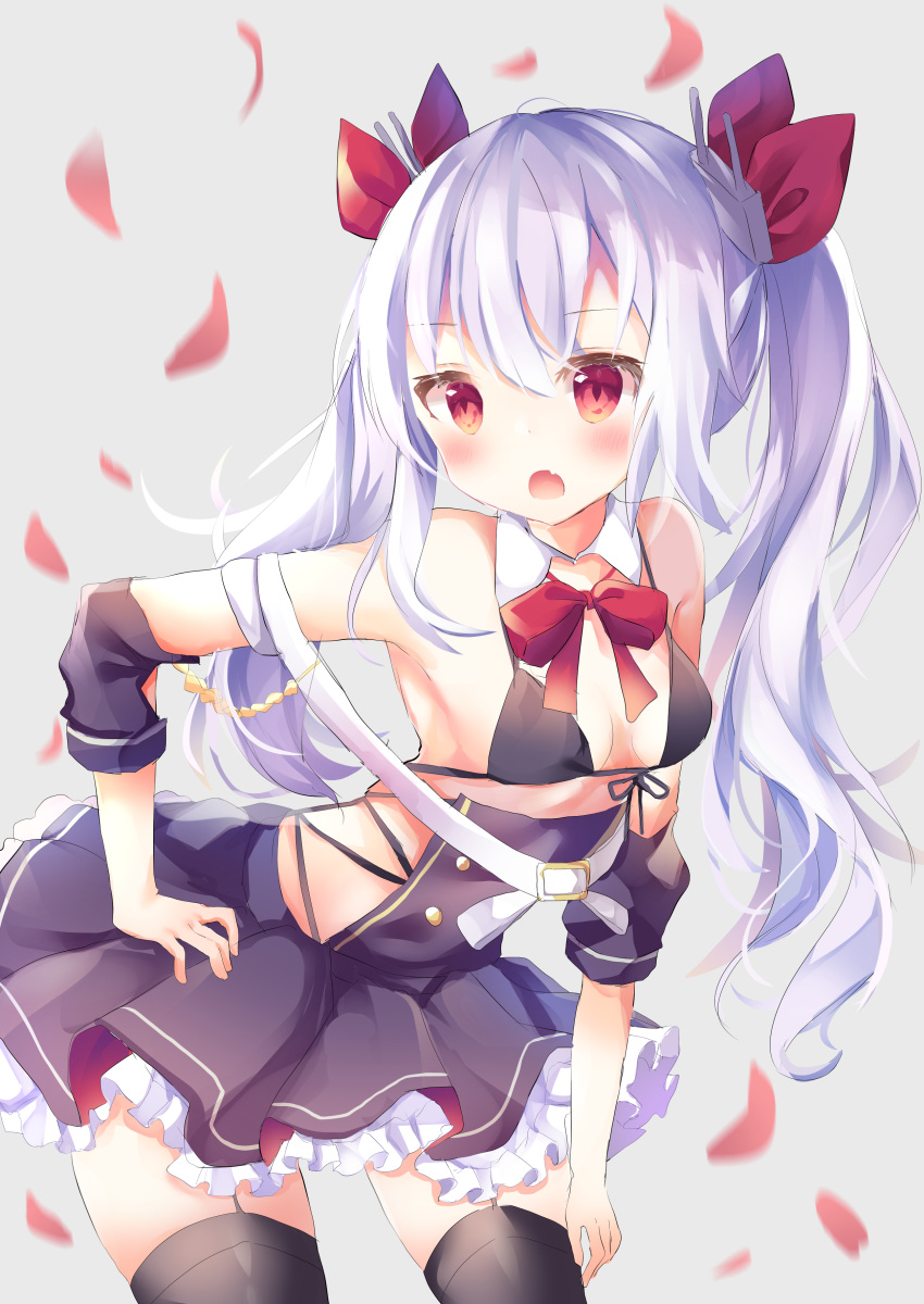 1girl, :o, absurdres, azur_lane, bangs, bare_shoulders, belt, belt_buckle