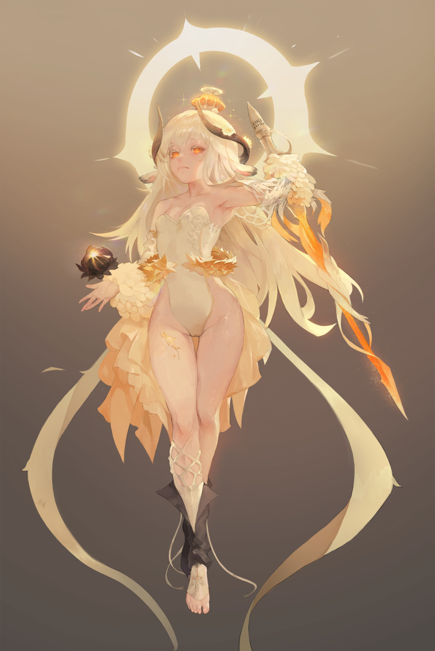 0000_(asd7083), 1girl, absurdres, animal_ears, armpits, barefoot, blonde_hair, breasts