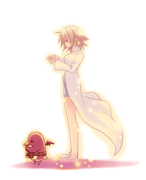 disgaea, dual_persona, laharl's_mother, laharl's_mother, lowres, nippon_ichi, prinny, sunny_spot